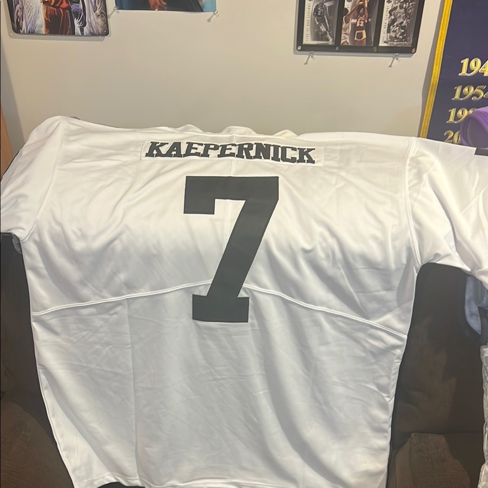 Replica Colin Kaepernick White Football Jersey